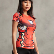 Iron Man Short Sleeve Compression T-Shirt Women