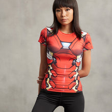 Iron Man Short Sleeve Compression T-Shirt Women