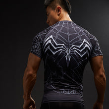 Spiderman 3D Printed T-shirts Men Compression