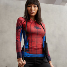 Spiderman 3D Printed T Shirt Women Compression Long Sleeve