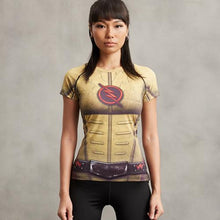 Flash 3D Printed T Shirt Women Compression
