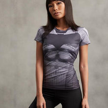 Superman VS Batman 3D Printed T Shirt Women Compression