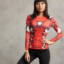 Iron Man Long Sleeve Compression T-Shirt Women