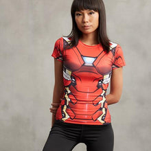 Iron Man Short Sleeve Compression T-Shirt Women